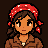 Marisol, in a red polka-dot bandana